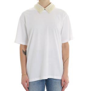 T-SHIRT COLLETTO BIANCO